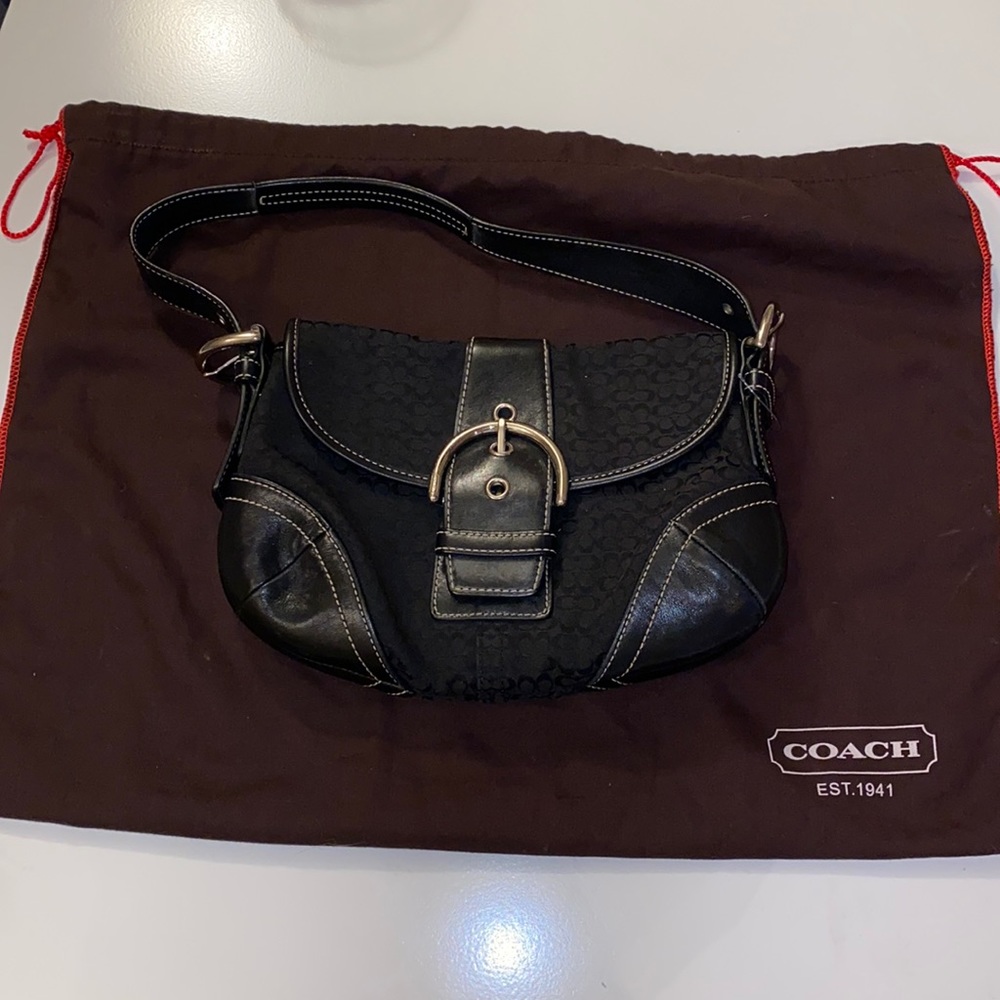 Small black coach bag